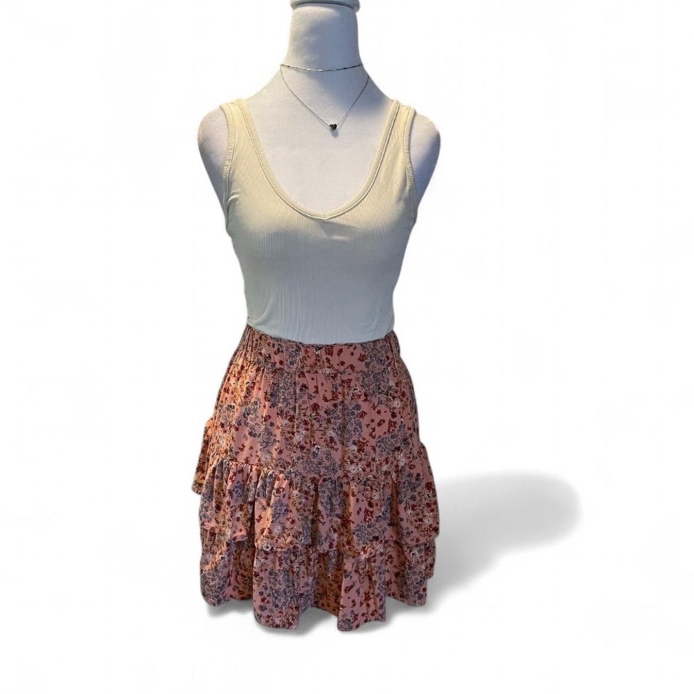 Floral Pink Skirt